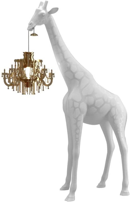 Lámpara de pie Giraffe in Love XS Blanco Qeeboo Marcantonio Raimondi Malerba 1