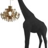 Giraffe in Love Floor Lamp XS Black Qeeboo Marcantonio Raimondi Malerba 1