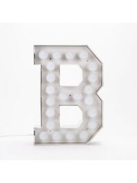 Lampada da Terra Vegaz - Lettera B - H 60 cm Bianco Seletti Selab