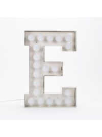 Vegaz Floor Lamp - Letter E - H 60 cm White Seletti Selab