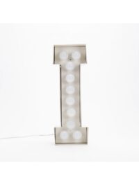 Vegaz Floor Lamp - Letter I - H 60 cm White Seletti Selab