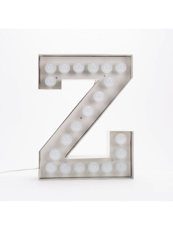 Lampada da Terra Vegaz - Lettera Z - H 60 cm Bianco Seletti Selab