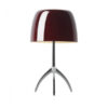 Table lamp Lumiere TL S DIM Aluminum | cherry Foscarini Rodolfo Dordoni 1