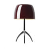 Table lamp Lumiere TL S DIM Dark chrome | cherry Foscarini Rodolfo Dordoni 1