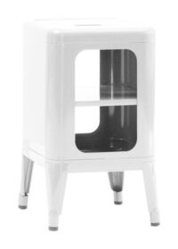 Mobile Low stool H cm White Tolix Frédéric GAUNET 50 1