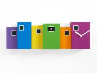 Multicolored Burano Wall Clock Progetti Eloisa Libera 1