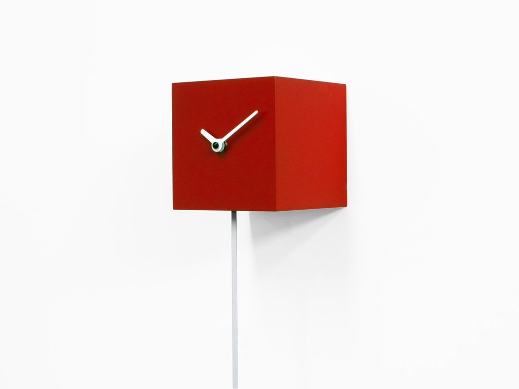 Orologio da parete Long_time Rosso Progetti Alessia Gasperi 1