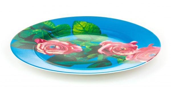 Toiletpaper Plate - Seletti Multicolored Roses Maurizio Cattelan | Pierpaolo Ferrari