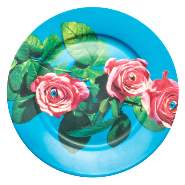Toiletpaper Plate - Seletti Multicolored Roses Maurizio Cattelan | Pierpaolo Ferrari