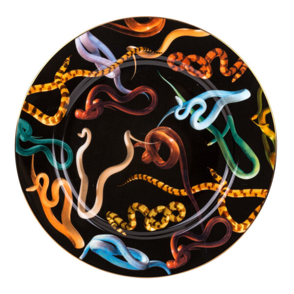 Assiette en papier hygiénique - Serpents multicolores Seletti Maurizio Cattelan | Pierpaolo Ferrari