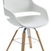 Sillón Eve / 4 patas de madera blanco | madera natural Zanotta Ora Ito 1