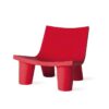 Слајд со ниска лита црвена фотелја Паола Навоне 1