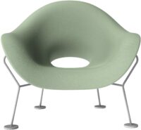 Pupa πολυθρόνα Balsamo Green | Chromed Qeeboo Andrea Branzi 1