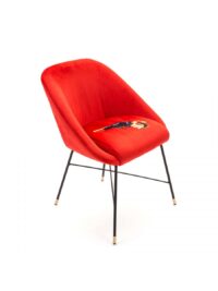 Καρέκλα για ταπετσαρίες πολυθρόνα - περίστροφο - L 60 cm Πολύχρωμο | Πορτοκαλί Seletti Maurizio Cattelan | Pierpaolo Ferrari