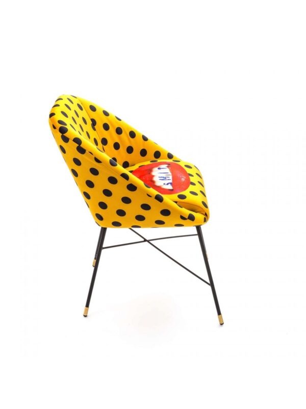 Ταπετσαρία Πολυθρόνα - Σκατά - L 60 cm Πολύχρωμο | Seletti Κίτρινο Maurizio Cattelan | Pierpaolo Ferrari