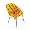 Toiletpaper фотелја - срање - L 60 cm двобоен боја | Seletti жолт маурицио Cattelan | Pierpaolo Ferrari