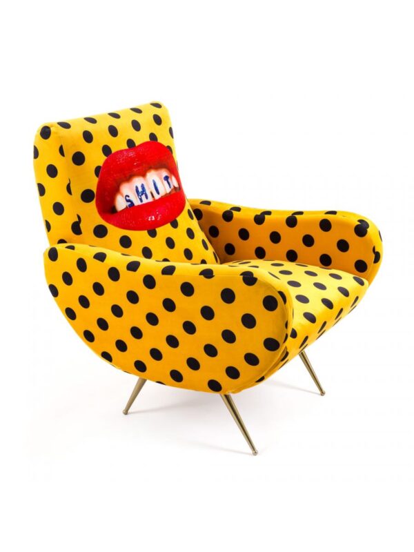 Καρέκλα για ταπετσαρίες - Πολύχρωμα σκατά | Seletti Κίτρινο Maurizio Cattelan | Pierpaolo Ferrari