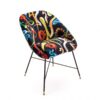 Καρέκλα για ταπετσαρίες - Φίδια - L 60 cm Πολύχρωμο | Μαύρο Seletti Maurizio Cattelan | Pierpaolo Ferrari