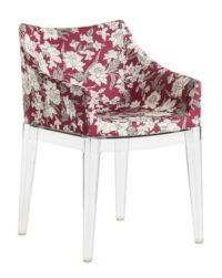 Madame La Double J padded armchair - Transparent | Lilium red Kartell Philippe Starck 1