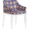 Sillón tapizado Madame La Double J - Transparente | Kartell Philippe Starck Wheels 1