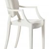Louis Ghost stackable armchair Matt white Kartell Philippe Starck 1
