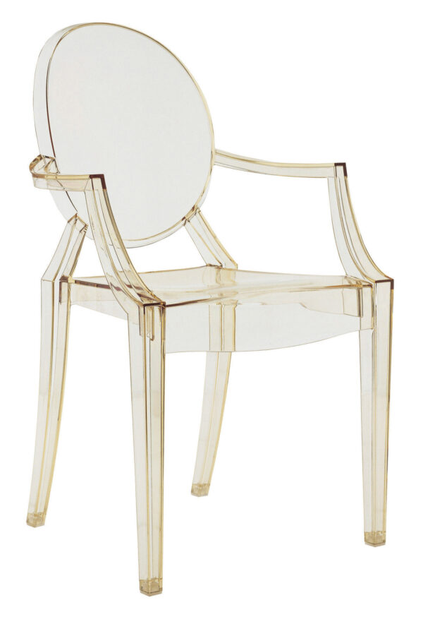 Stapelbarer Sessel Louis Ghost Transparent gelb Kartell Philippe Starck 1