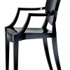 Louis Ghost stackable armchair Matt black Kartell Philippe Starck 1