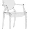 Louis Ghost Transparent Kartell Philippe Starck 1スタッカブルアームチェア
