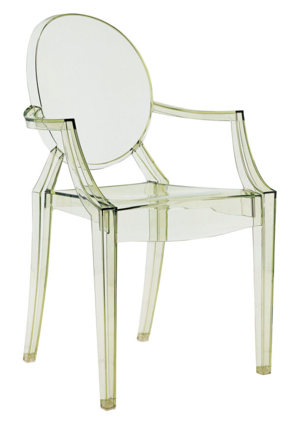 Louis Ghost στοιβαζόμενη πολυθρόνα Διαφανές πράσινο Kartell Philippe Starck 1
