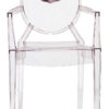Louis Ghost積み重ね可能アームチェア-Kartell Philippe Starck 1透明マスク