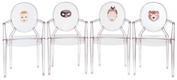 Fauteuil empilable Louis Ghost - Ours transparent Kartell Philippe Starck 2