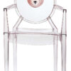 Poltrona empilhável Louis Ghost - urso transparente Kartell Philippe Starck 1