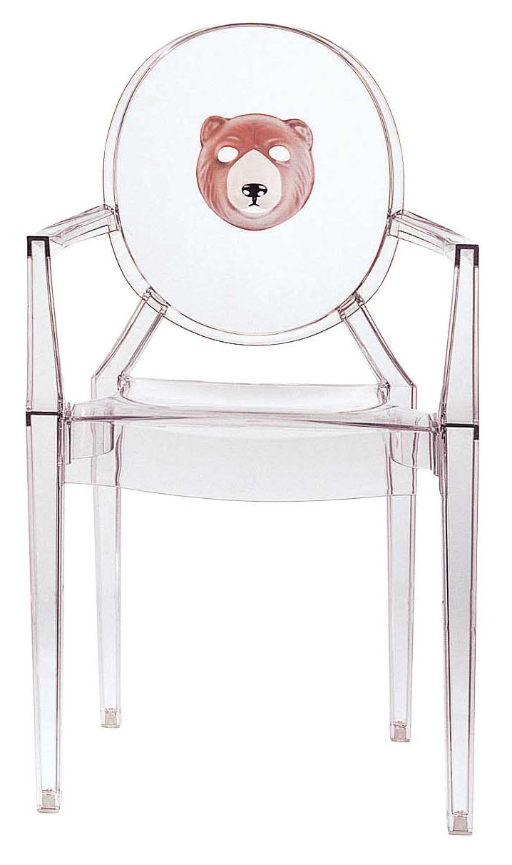 Poltrona impilabile Louis Ghost - orso Trasparente Kartell Philippe Starck 1