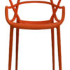 Masters stackable armchair Rust orange Kartell Philippe Starck | Eugeni Quitllet 1