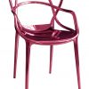 Masters stackable armchair - Limited edition 20 years MID Metallic pink Kartell Philippe Starck | Eugeni Quitllet 1