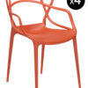 Masters Stackable Armchair - Lot of 4 Rust Orange Kartell Philippe Starck | Eugeni Quitllet 1
