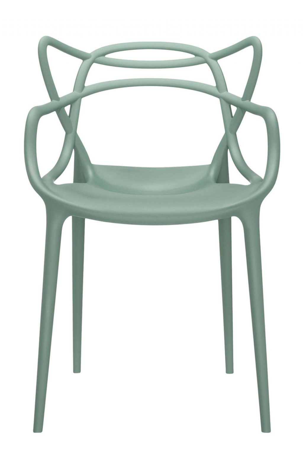 Poltrona impilabile Masters Verde salvia Kartell Philippe Starck|Eugeni Quitllet 1