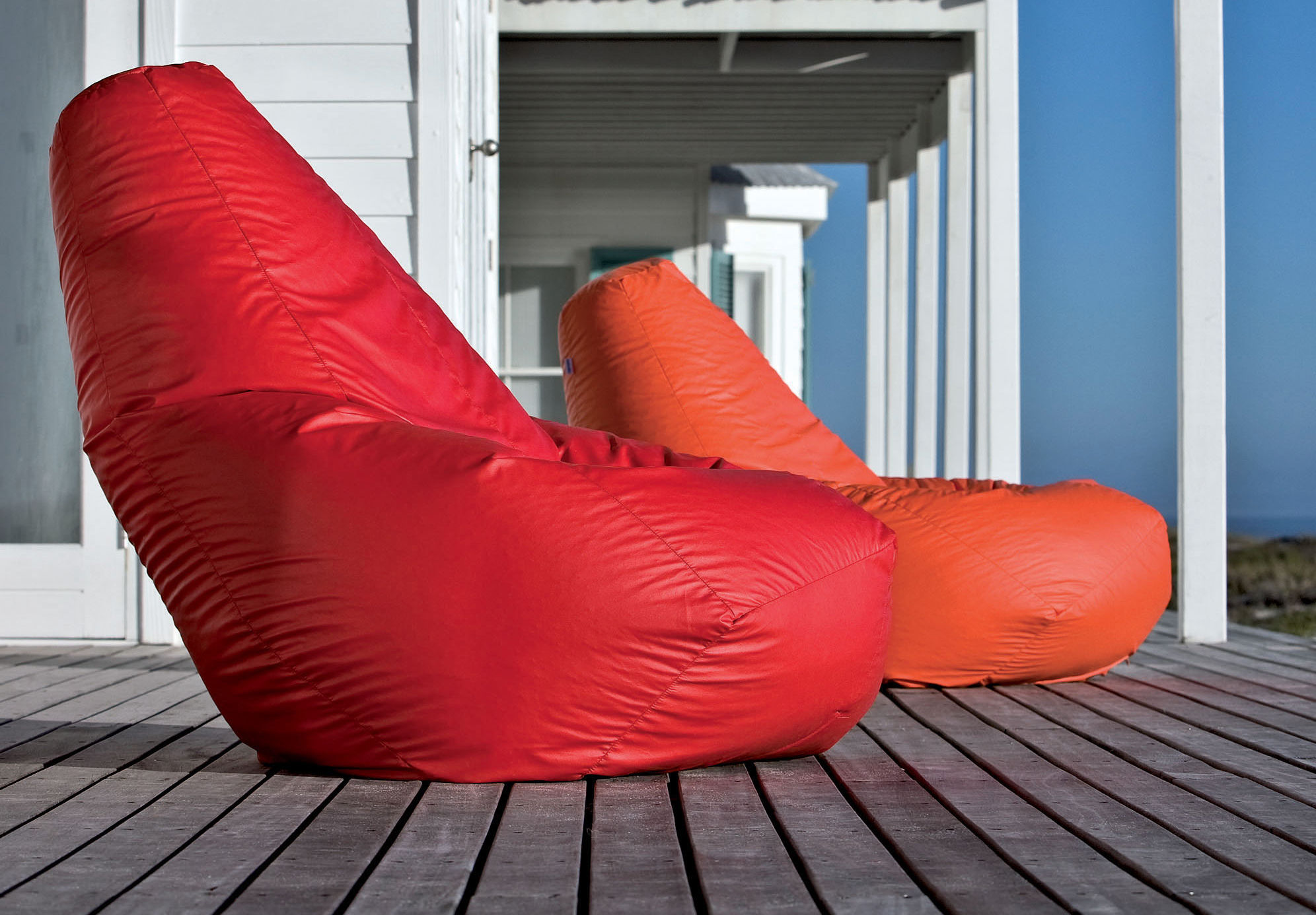 Pouf Sacco Outdoor Red design Cesare Paolini, Franco Teodoro