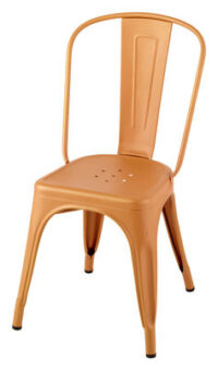 Une chaise rouillée Xavier Pauchard Tolix orange 3 1