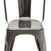 透明ニス暗いTolixザビエルPauchard 1と椅子/スチール色鋼