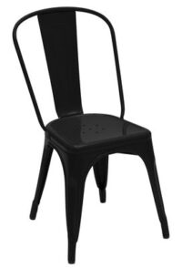 Ein schwarzer Stuhl Tolix Xavier Pauchard 1