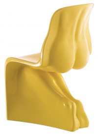Her chair - Casamania Yellow lacquered version Fabio Novembre