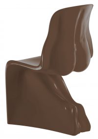 彼女の椅子-茶色の漆塗りバージョンCasamania Fabio Novembre