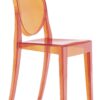 Victoria Ghost Orange Kartell Philippe Starck 1 cadeira empilhável