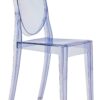 Sedia impilabile Victoria Ghost Azzurro Kartell Philippe Starck 1