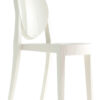 Stapelbarer Stuhl Victoria Ghost Mattweiß Kartell Philippe Starck 1