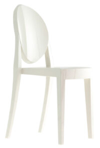 Cadeira empilhável Victoria Ghost Matt branco Kartell Philippe Starck 1