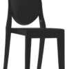 Victoria Ghost stackable chair Matt black Kartell Philippe Starck 1