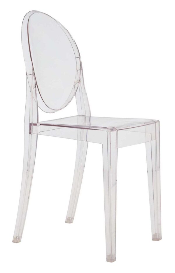 Victoria Ghost Διαφανής καρέκλα στοίβαξης Kartell Philippe Starck 1