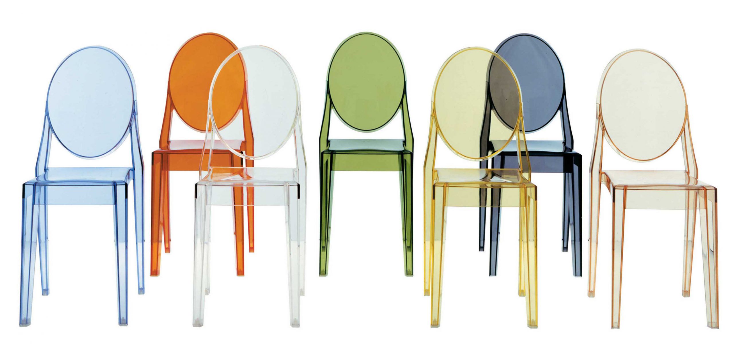 Sedia impilabile Victoria Ghost Verde design Philippe Starck for Kartell -  SDM Product Selection